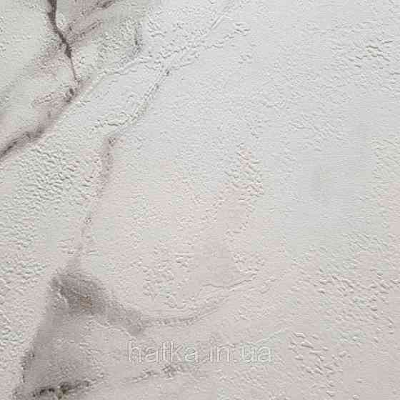 Обои виниловые на флизелине AdaWall Beta 1.06x10 метровые 3д камень под мрамор белые с черным серым 1109-2 Киев