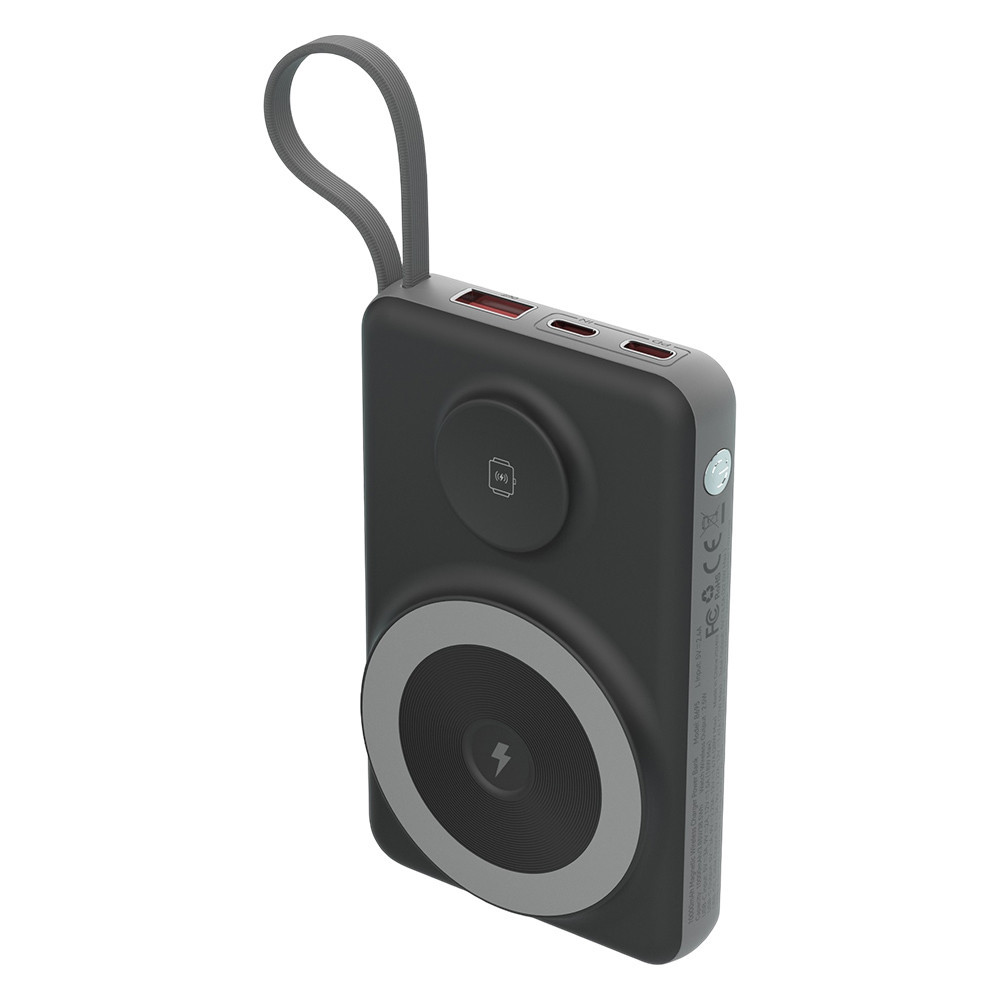 Повербанк 10000mAh Choetech B695 Black QC3.0 PD3.0 бездротова зарядка смартфонів та Apple Watch (43-00131) Київ - фото 9