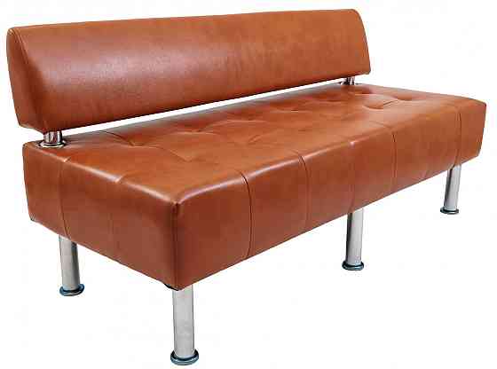 Диван Titan Office двойка со спинкой 1550х650х750 Коричневый Киев