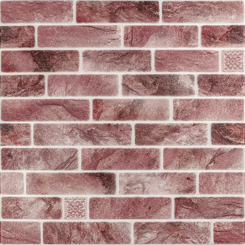 Панель стеновая 680х680х4мм Клинкер розовая глина SW-00002005 Днепр - изображение 1