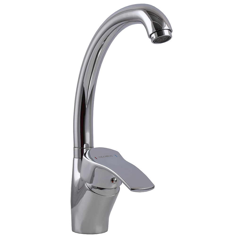 Змішувач для кухні Globus Lux QUEENSLAND GLQU-0203S-BIG боковий на ГАЙЦІ-(картридж Sedal) Тернопіль - фото 2