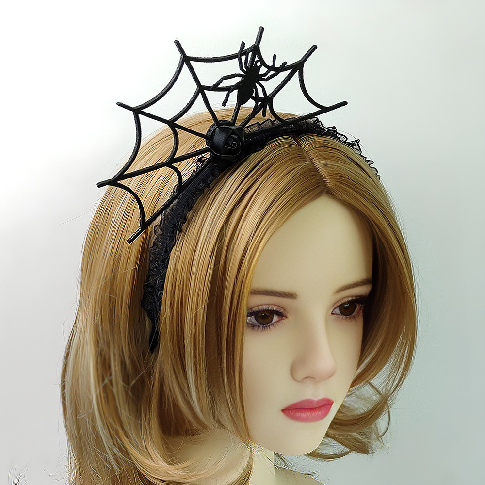 Обруч на Хэллоуина Паутина и паук one size черный Киев - изображение 9