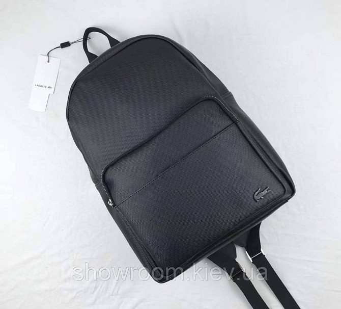 Чоловічий рюкзак Lacoste (2044) black Київ - фото 1