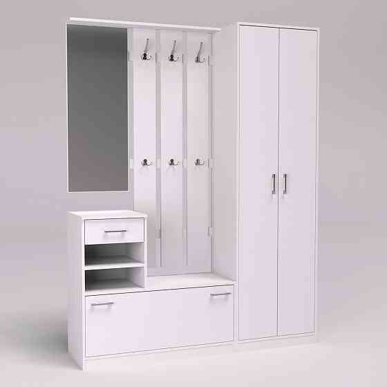 Прихожая Соло-3, Белый, 1600/400/2100 Львов