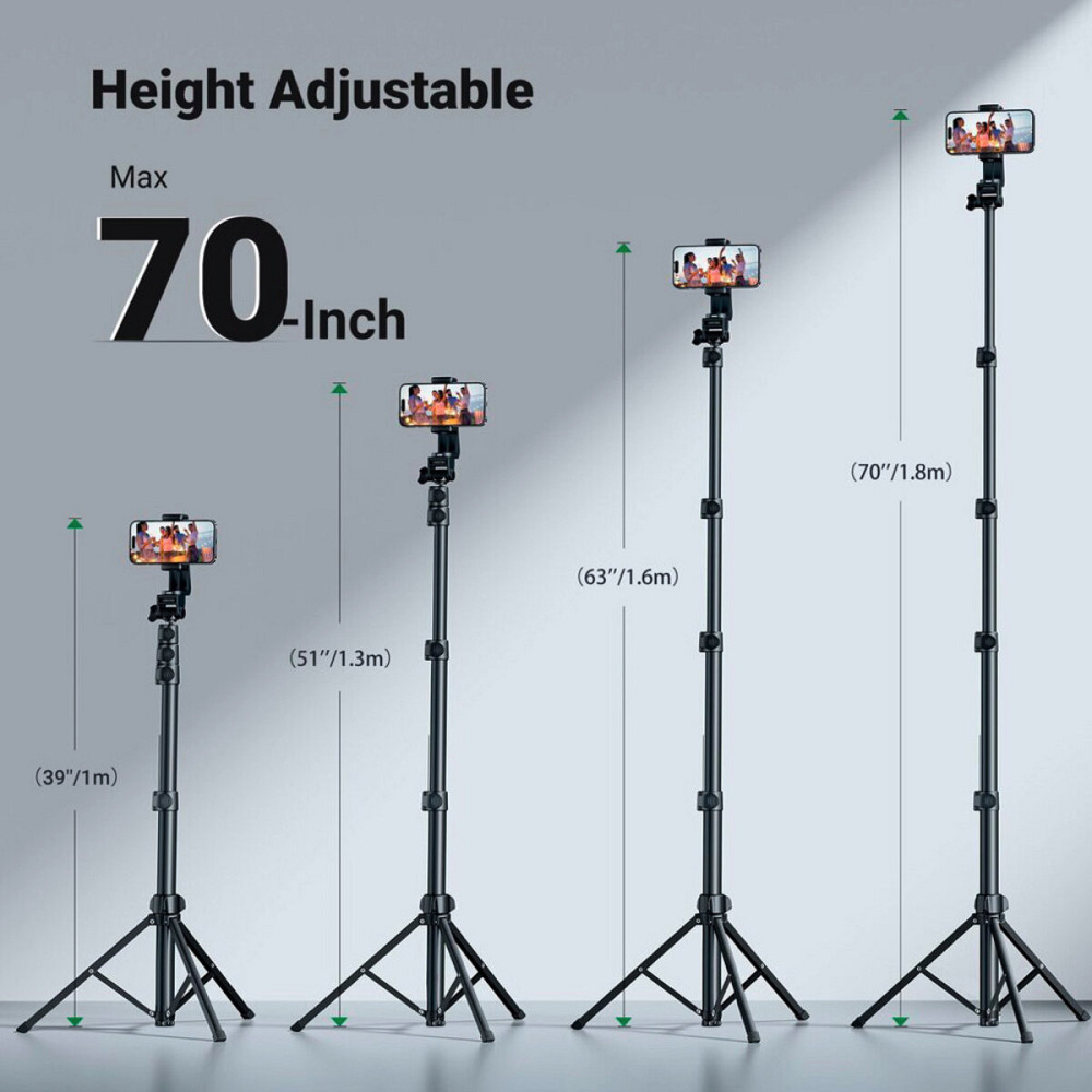 Селфі-трипод UGREEN LP680 Selfie Stick Tripod with Bluetooth Remote(15609) (UGR-15609) Київ - фото 4
