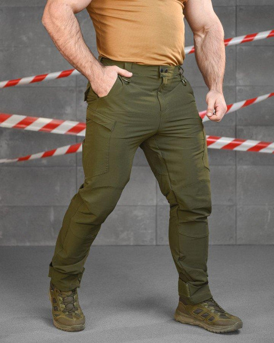 Стрейчеві тактичні штани Cambodia олива ОО2626 Одеса - фото 1