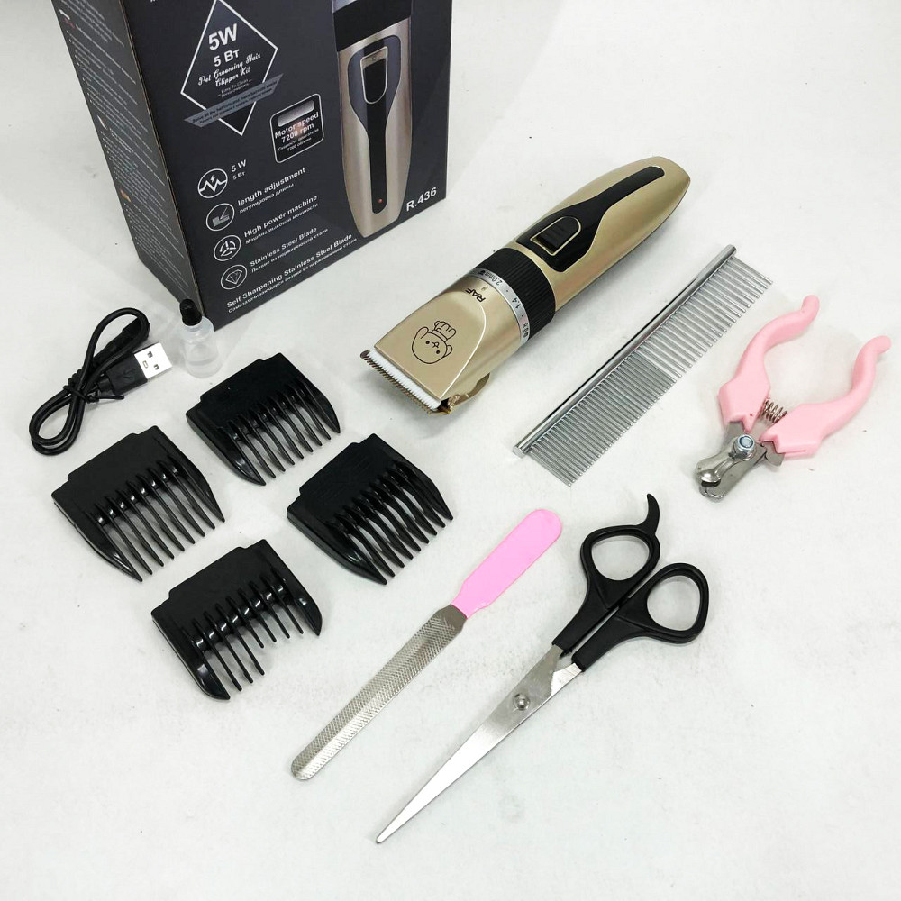 Потужність машинки для стрижки собак RAF R.436, Акумуляторний тример для стрижки кішок VM-63 Івано-Франківськ - фото 4