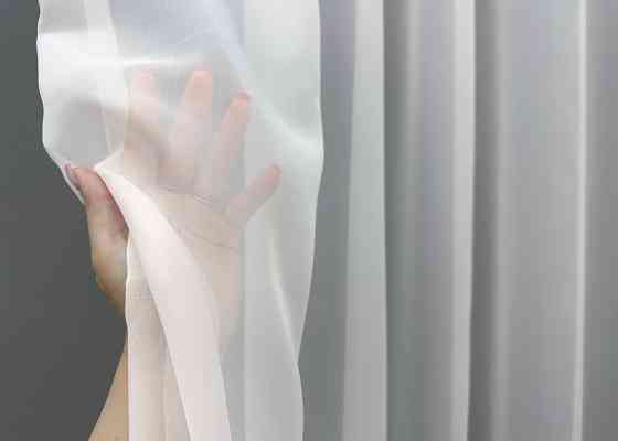 Тюль шифоновая с принтом цвет венге с белым 1761т Киев