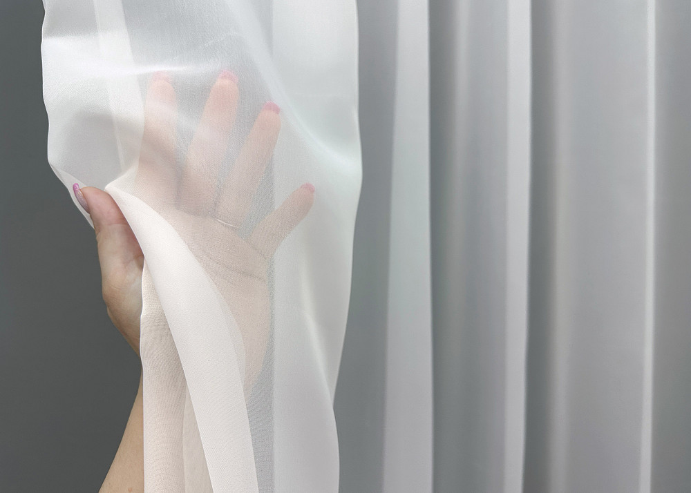 Тюль шифоновая с принтом цвет венге с белым 1761т Киев - изображение 2