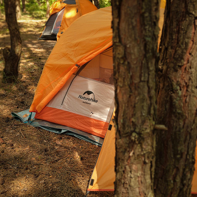 Намет надлегкий двомісний  з футпринтом Naturehike Star-River 2 Updated NH17T012-T, 210T, помаранчев Київ - фото 8