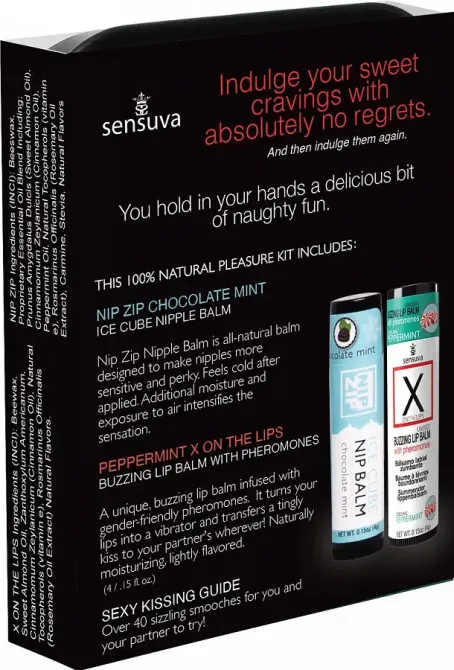 Подарунковий набір Sensuva Lips & Nips Pleasure Kit - Chocolate Peppermint 2 x 4г Львів - фото 2