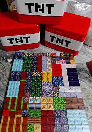 Магнітний конструктор майнкрафт 200шт в ТНТ боксі. Харьков