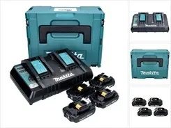 Zestaw Makita Power Source Kit 18 V z 4x akumulatorem BL 1820 B 2,0 Ah ( 197254-9 ) + podwójna szybka ładowarka DC RD 196933-6 Киев