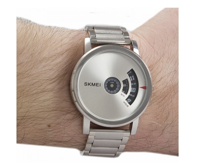 Мужские часы Skmei 1260 оригинальные silver black Винница - изображение 10