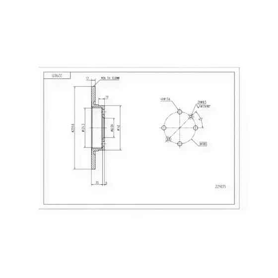 Диск тормозной Dacia Logan (d-238 мм) Мукачево
