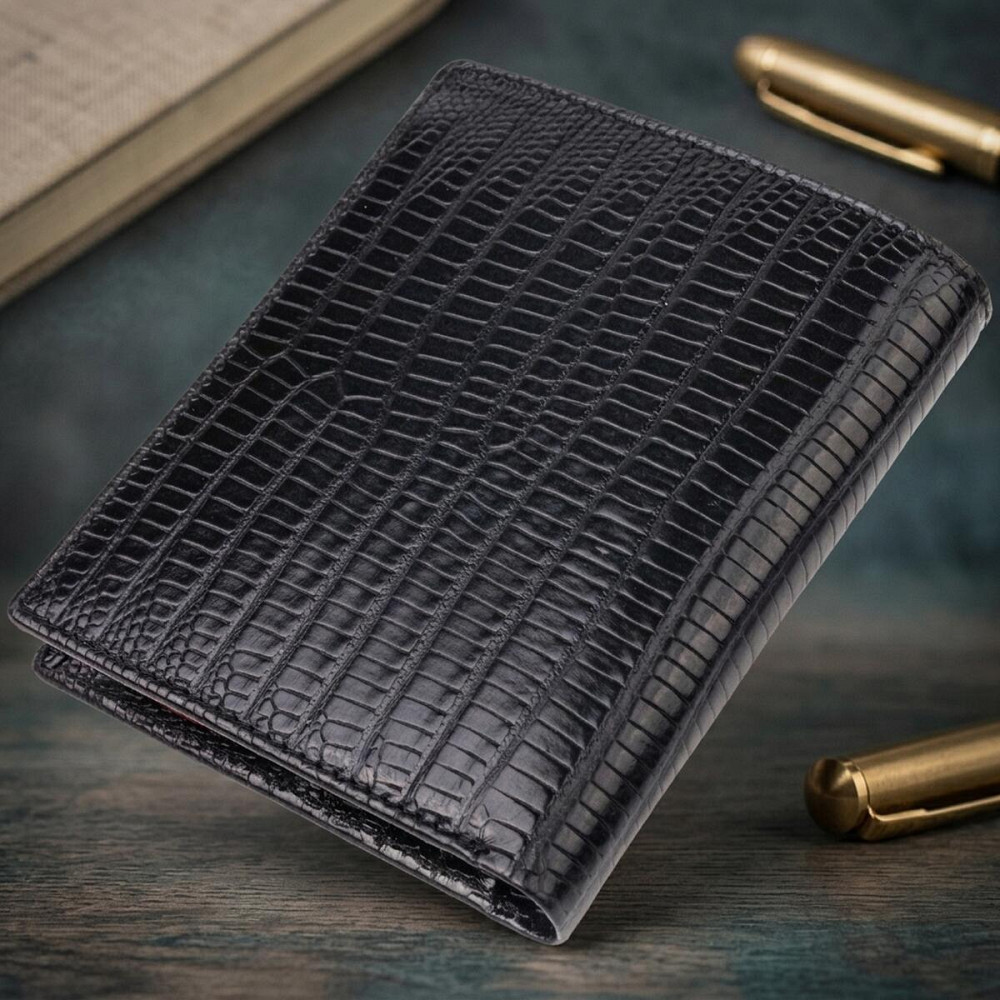 Чоловіче портмоне з натуральної фактурної шкіри CANPELLINI 21501 Чорне Київ - фото 13