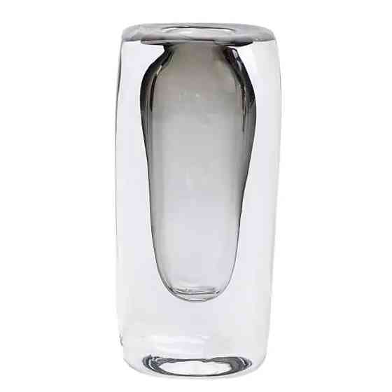 Ваза скляна прозора 8.3х6х18.5 см для квітів декоративна 150 мл HP-10-17 Коломия
