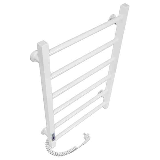 Электрический полотенцесушитель Laris Зебра Альфа ЧК6 400Х600 Э белый, левое подключение Киев