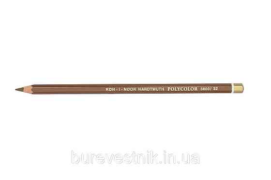 Олівець художній "Kooh-i-Noor" POLYCOLOR 3800/32 natural sienna/сієна натуральна, шт Київ