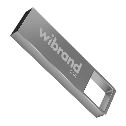 Флешка 4Гб USB 2.0 срібло Shark Wibrand Житомир