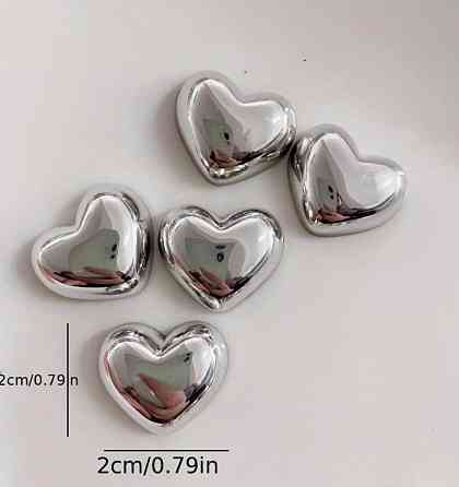 Магниты на холодильник Сердца – набор 12 шт, из смолы Киев