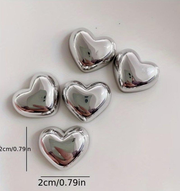 Магниты на холодильник Сердца – набор 12 шт, из смолы Киев - изображение 2