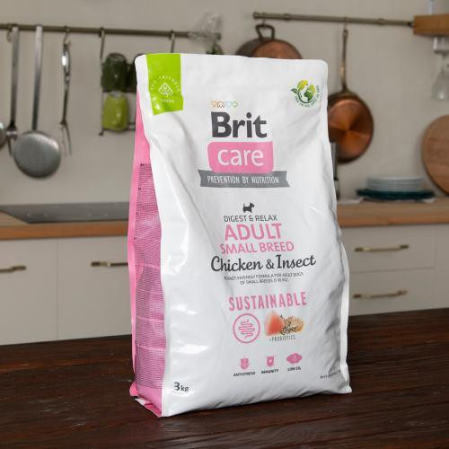 Сухой корм Brit Care Dog Sustainable Adult Small Breed для собак малых пород, с курицей и насекомыми, 3 кг Киев - изображение 8
