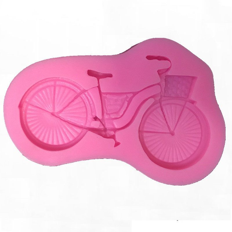 Молд силіконовий Велосипед 88 на 59 мм рожевий Київ - фото 6