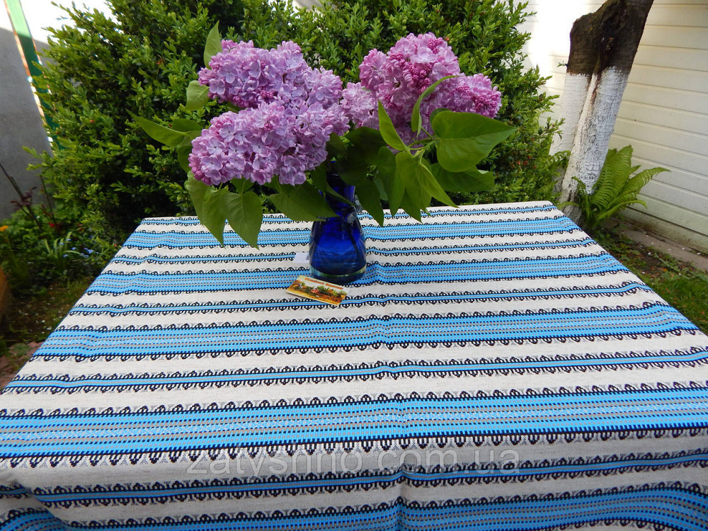 Скатерть вышитая голубая оптом Киев - изображение 6