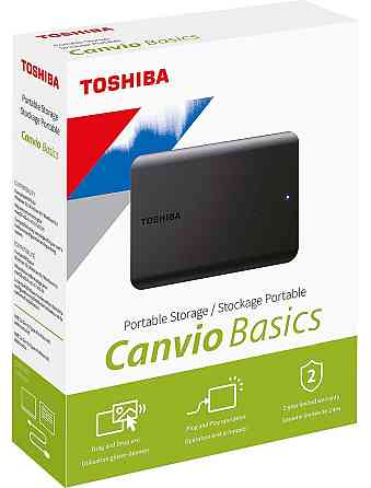 Зовнішній жорсткий диск 2.5" USB 2TB Toshiba Canvio Basics Black (HDTB520EK3AA) Чорний Харків
