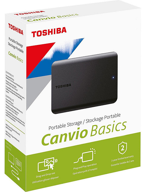 Зовнішній жорсткий диск 2.5" USB 2TB Toshiba Canvio Basics Black (HDTB520EK3AA) Чорний Харків - фото 5