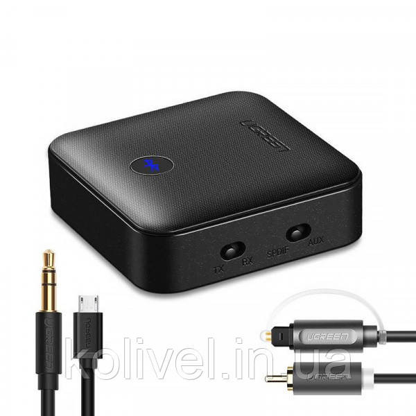 Приймач/Транслятор Bluetooth UGREEN Aptx HD 5.0 (LY) (3.5 + optical fiber) CM144 (70158) Київ - фото 2
