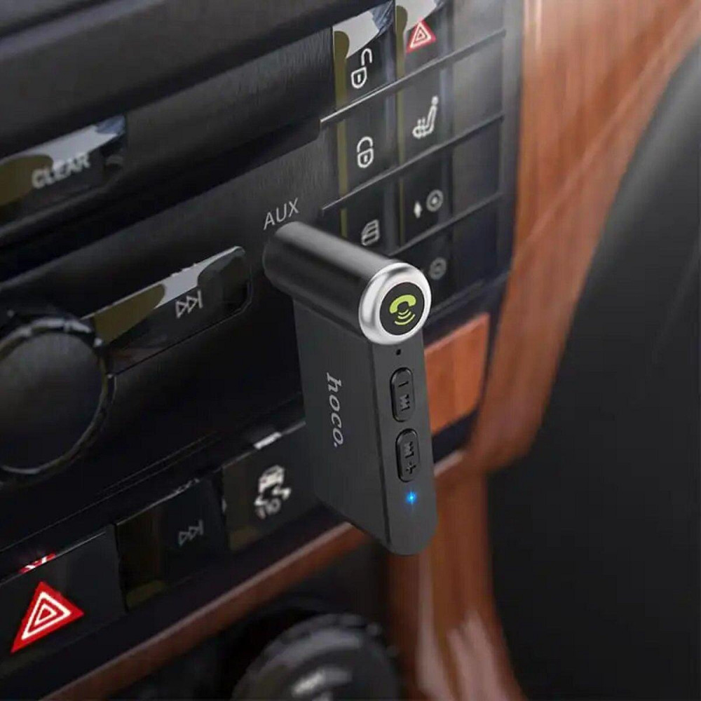 Bluetooth бездротовий ресивер HOCO E58 Magic music car AUX, колір чорний 6931474748768 Одеса - фото 6