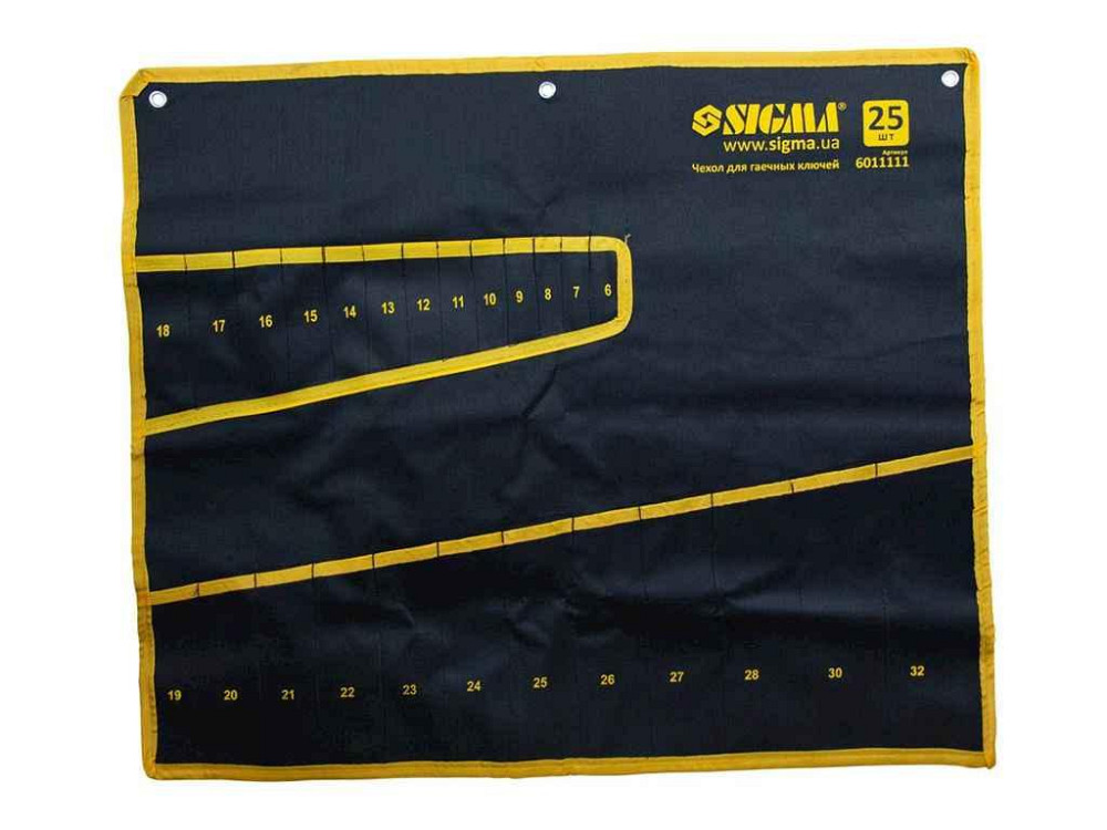 Чохол для гайкових Ключів 25шт 6011111 ТМ SIGMA Solmir Київ - фото 1