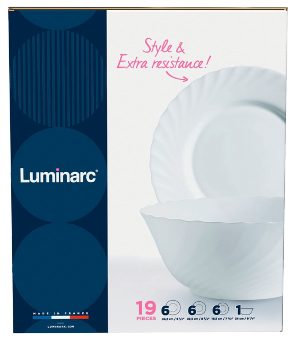 Сервиз столовый LUMINARC TRIANON, 19 предметов (6190442) Киев - изображение 4