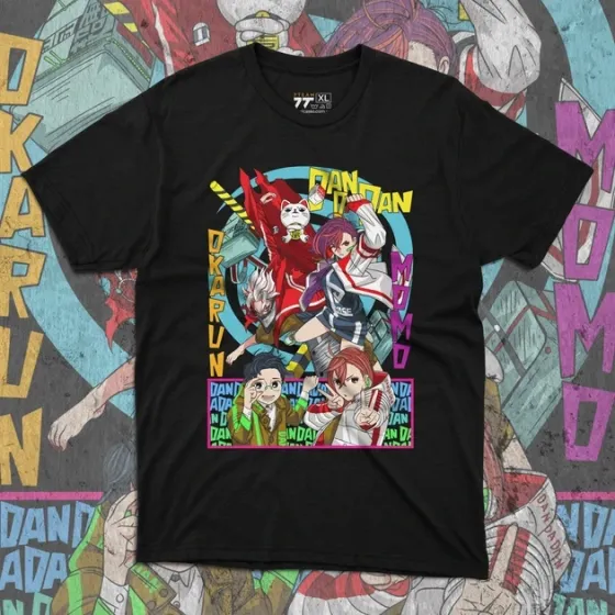 Футболка чоловіча з  принтом Дандадан Момо и Окуран Розмір 48 Anime0940 Дніпро