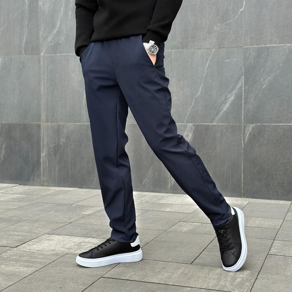 Штани із софтшелу для чоловіків весняні осінні сині Pobedov Point Київ - фото 7