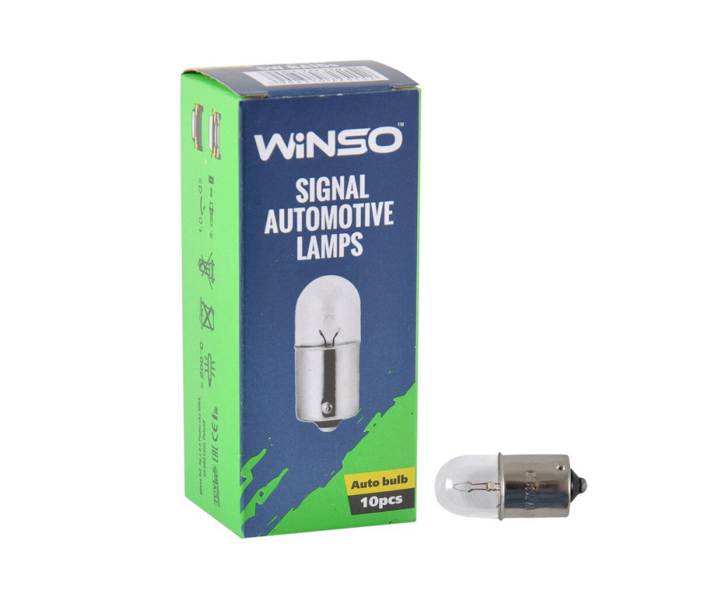 Лампа накаливания Winso 24V R5W 5W BA15s, 10шт Київ - фото 1