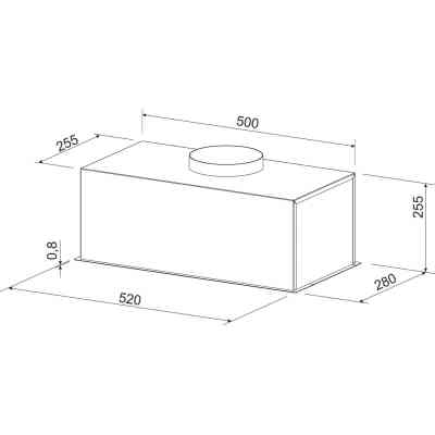 Вытяжка кухонная GRANADO Palamos 2613-1200 black (GCH556311 GCH516311) Винница