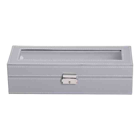 Yiwu Скринька для наручного годинника 30×11×8 см з еко шкіри на 6 відсіків HP-5-3 Коломия