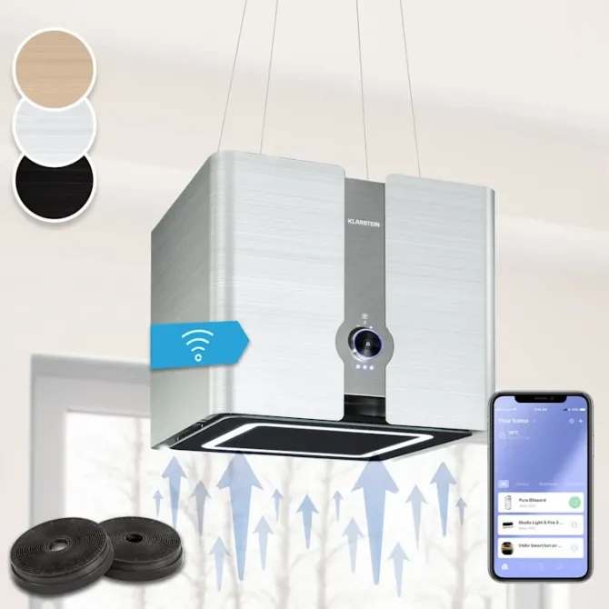 Витяжка кухонна острівна Klarstein Futurelight Smart WIFI з Німеччини Дніпро - фото 1