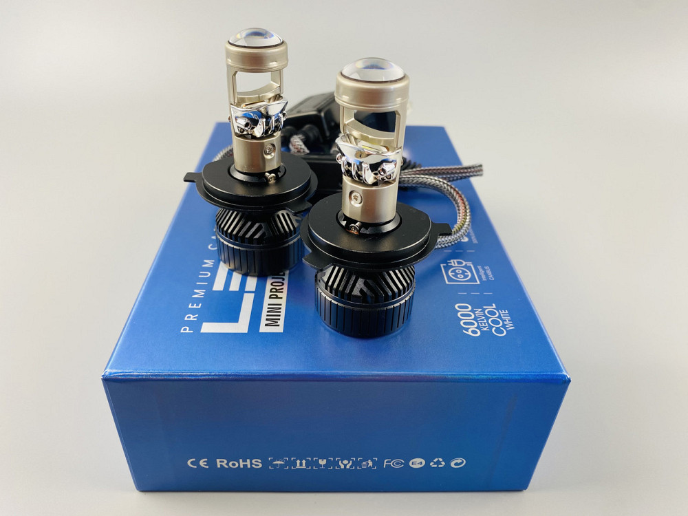 Світлодіодна лампа. (К-кт 2 шт) 12V-36V 90W set (реальних ватів) LED + лінза + чітка світлотінева межа Мукачево - фото 9