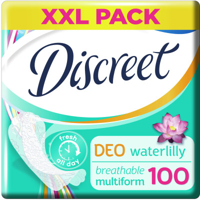 Ежедневные прокладки Discreet Deo Water Lily 100 шт. (8001090162274/8700216152921) Винница - изображение 3