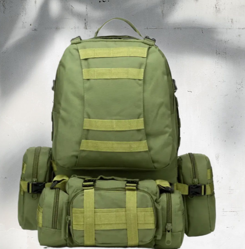 Рюкзак Тактический с подсумками B08 Oliva 55L 8144 Днепр - изображение 1