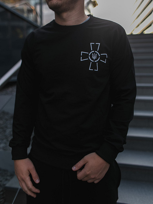 Світшот із принтом 'хрест ЗСУ' Дніпро - фото 1