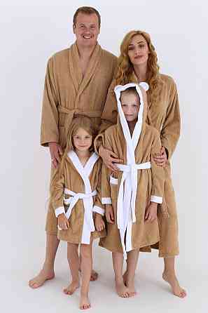 Женский халат Ideal Textile банный махровый бежевый S (56860764) Черновцы