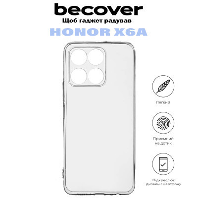 Чехол для мобильного телефона BeCover Honor X6a Transparancy (710877) Винница - изображение 6