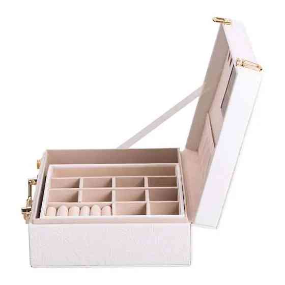 Двоярусна шкатулка для прикрас з дзеркалом Київ