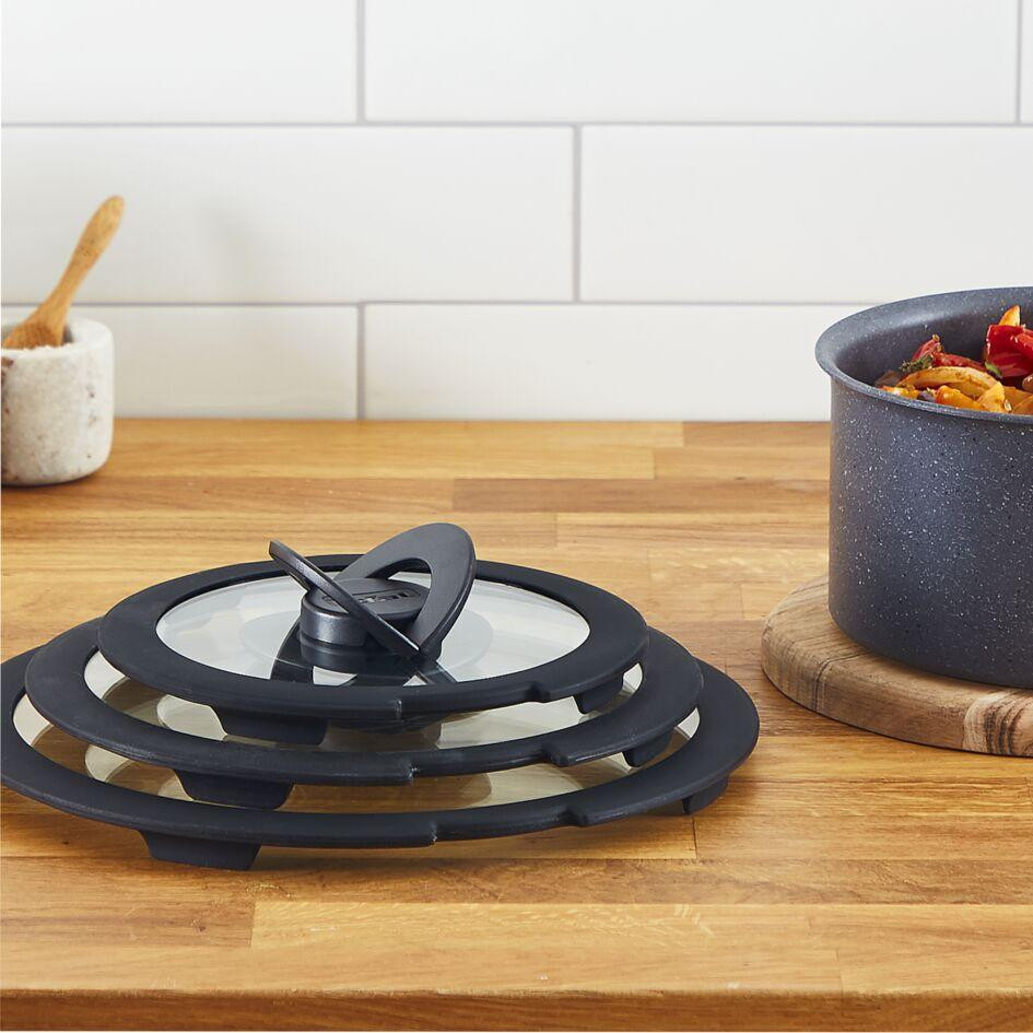 Набір скляних кришок Tefal Ingenio 16/18/20 см (L9849053) ( прозорий, чорний ) Харьков - изображение 5