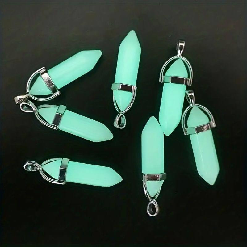 Флуоресцентный кулон маятник из Оникса, светящийся в темноте зеленым светом в форме шестигранника Киев - изображение 5